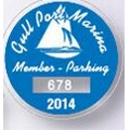 Parking Permit-Circle (Static Stick Vinyl/ Face Application)